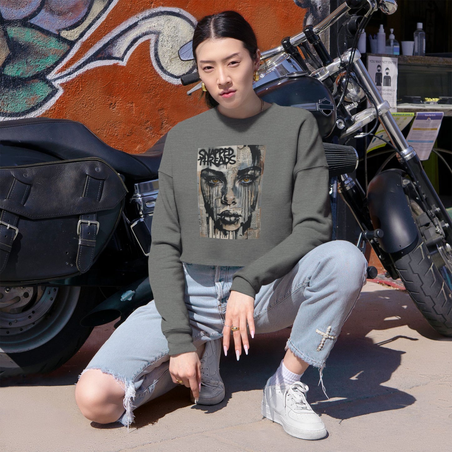 Gypsy Tears Cropped Sweatshirt